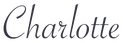 Charlotte in a handwritten font